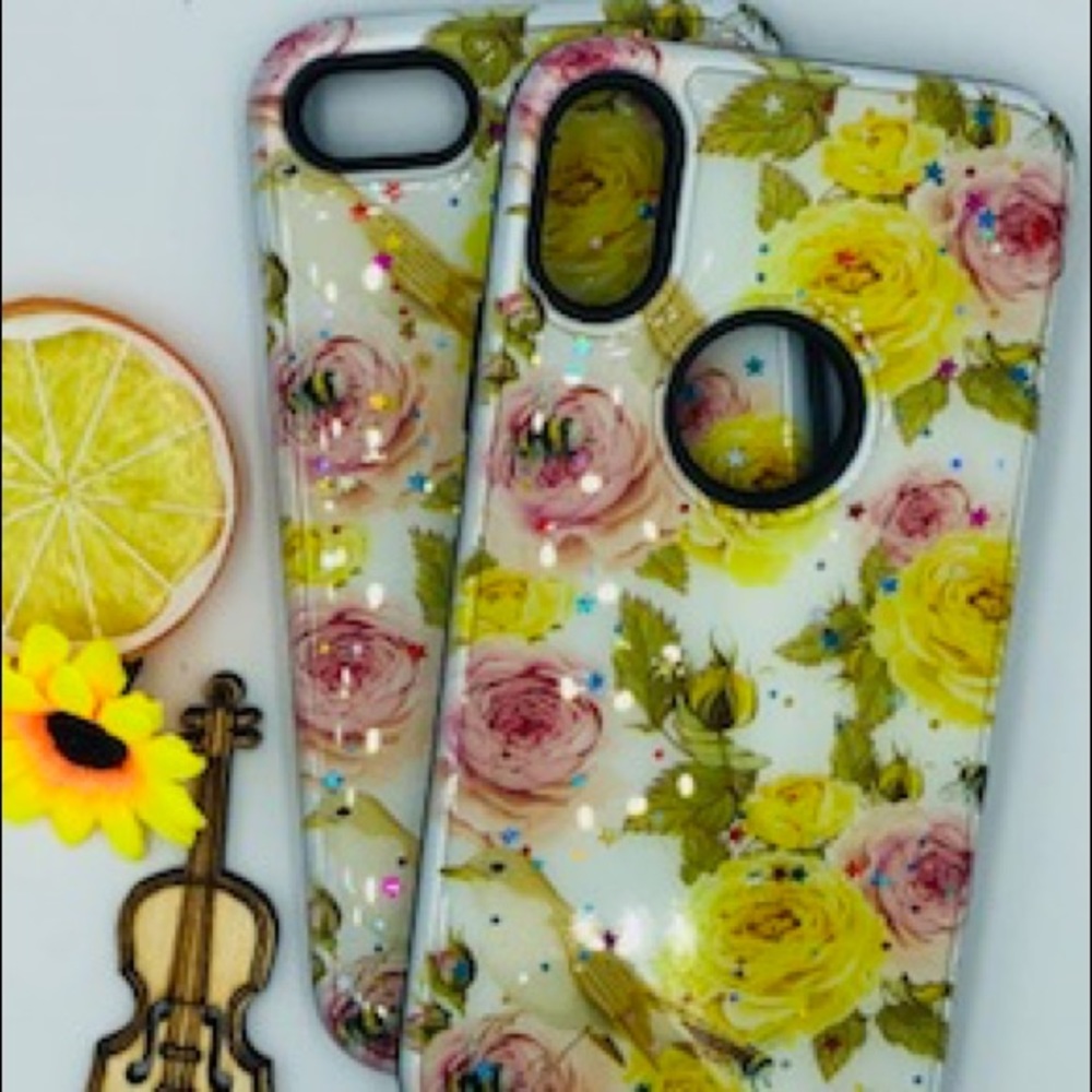 iPhone Case for 7/8 or X & Glass Screen Protector